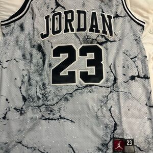 Jordan Black and White Marble Jersey